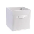 Scatola portaoggetti pieghevole in tessuto non tessuto bianco per casa e armadio - 27*27*28CM / Bianco