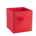 Rode opvouwbare stoffen opbergdoos met versterkte handgreep voor kastorganisatie - 27*27*12CM / Rood
