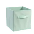 Opvouwbare opbergbox van stof in mintgroen met handvat voor de kledingkast ordenen - 27*27*12CM / Smaragdgroen
