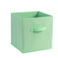 Grote opvouwbare mintgroene stoffen opbergdoos met handvat voor kleding en boeken - Zonder handvat 14*14*14CM / Lichtgroen