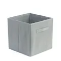 Grijze opbergkubus van non-woven stof met handvat voor de organisatie van huis - 14*14*14CM (Zonder handvat) / Lichtgrijs
