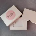 Hochwertige weiße Geschenkbox für herzförmiges Gua Sha Tool aus rosa Rosenquarz - Gua Sha Brett Geschenkbox Nur
