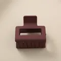 Eleganter 5cm quadratischer matter burgunderroter Haarklammer für Damenfrisuren - Großpackung / Burgunderrot