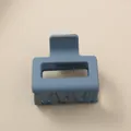 Hochwertige quadratische matte Haarklammer in elegantem Marineblau für schickes Styling - Großpackung / Marineblau