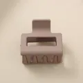 Minimalistische 5cm matte quadratische Haarklammer in elegantem Staubrosa für Damen - Großpackung / Lila Süßkartoffel