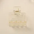 Minimalistische 5cm klare quadratische Haarklammer für elegante Damenfrisuren Dutt Zubehör - Großpackung / Transparent Champagner