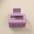 5cm minimalistische matte lila quadratische Haarklammer für elegante Hochsteckfrisuren - Großpackung / Helllila