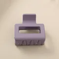 Minimalistische matte violette quadratische Haarklammer, 5 cm kleine Haarkralle für Damen - Großpackung / Lila