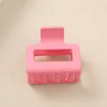 Kleine 5 cm matte quadratische Haarklammer in leuchtendem Pink für stilvolle Hochsteckfrisuren - Großpackung / Dunkelrosa