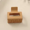 Matter 5 cm quadratischer Haarklammer in Hellbraun für elegantes Styling - #26 Khaki - 5 cm / Lose (Ohne Verpackung)