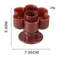 Bloemvormige plastic donutvorm met afmetingen voor het maken van holle cakejes - Kunststof / Bloem