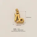 Premium gold-plated stainless steel Capricorn zodiac symbol pendant for DIY necklaces - Capricorn Zodiac Pendant