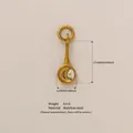 Colgante de sartén de acero inoxidable chapado en oro 18K con huevo frito - Colgante de Sartén con Huevo