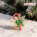 Festive Christmas candy cane and snowflake brooch pin in colorful enamel alloy - Cane and Snowflake Style (87) / 3.3x3cm