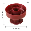 Red plastic donut mold for DIY baking with 8.30cm diameter and 5.80cm height - Red Round Donut