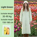 Imperméable en EVA vert clair pour adulte avec capuche et détails sur la taille - Imperméable Parfumé Vert Sans Capuche Pour Adulte [18% Soie 150g D'épaisseur]