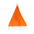 Classic orange and white Santa hat made of soft non-woven fabric for holiday parties - Ordinary Non-woven Adult Style (30x40cm) / Orange