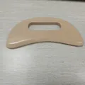 Crescent shaped wooden Gua Sha massage tool for body relaxation and muscle therapy - Moon-shaped Scraping Board / 19x7x1.3cm