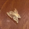 Elegant golden metal butterfly hair claw clip for women with 7cm size specification - Mesh Butterfly Style (18-40) / 7cm / Gold