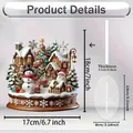 Guide de taille détaillé pour décoration de table de Noël en acrylique - Père Noël et Bonhomme de Neige (2)