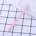 Elegante bolígrafo de metal rosa con un gran diamante de cristal brillante para regalo - Rosa (11) / Punta de Bala de 1,0 mm