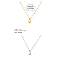 Collar minimalista con inicial J de acero inoxidable en acabados oro y plata - Letra J / Color acero