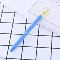 Elegante bolígrafo azul cielo con un gran diamante de cristal brillante para regalo - Azul Cielo (19) / Punta de Bala de 1,0 mm