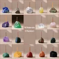 Set de 3 portainciensos de cristal natural aleatorios de 19 variedades - 3 Pieces Random Assorted Materials / Juego de 3