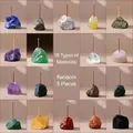Juego de porta inciensos de piedra de cristal natural cruda con 19 variedades - 5 Pieces Random Assorted Materials / 5 Piezas