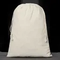 Robuster Kordelzugbeutel aus Naturbaumwolle für Schmuckgeschenke und Aufbewahrung - Kordelzugbeutel / 35*50cm / Naturfarben