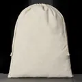 Verdickter Baumwollbeutel mit Kordelzug in Naturfarbe für Schmuck und Geschenkverpackungen - Kordelzugbeutel / 30*40cm / Naturfarben