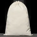 Robuster Geschenkbeutel aus Baumwolle mit Kordelzug für Schmuck und Verpackungen - Kordelzugbeutel / 50*70CM / Naturfarben