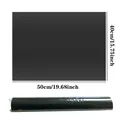 Black non-stick Teflon BBQ mat measuring 50x40cm for outdoor grill and oven - 40x50cm Roll Pack / Black