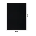 Black heat-resistant Teflon BBQ grill mat for oven, 40x60cm professional non-stick sheet - 40x60cm Bulk Pack / Black