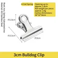 3cm stainless steel mountain-shaped binder clip with 1.8cm opening width for office use - Round Head Clips / 3cm