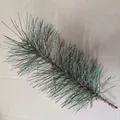 Green PVC artificial pine needle branch for Christmas DIY wreath decoration - Approx Width 13cm x Height 23cm
