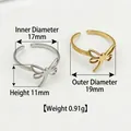 Adjustable stainless steel dragonfly open rings in gold and silver finish options - Hollow Dragonfly Style / Steel