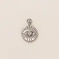 Prachtige zilveren roestvrijstalen Evil Eye hanger ketting met fonkelende kristalaccenten - Alziend Oog / Staalkleur