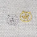 Hollow stainless steel hand gesture charms in gold and silver for DIY jewelry making - 1 Piece / Gold