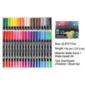Professional 36-color dual tip brush pen set with black barrels for watercolor painting - 36 Colors Dual Tip (Black Barrel)