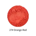 Vibrant orange-red pearl pigment mica powder for resin crafts and slime, color 27# - Pearl Powder #27 Orange Red