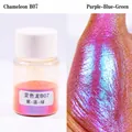 Iridescent chameleon mica pigment powder B07 purple-blue-green shift for resin slime - Chameleon Powder B07 Purple-Blue-Green