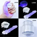 White chameleon powder LD008 with purple pearlescent shift for resin and slime - Aurora Powder LD008 Aurora Purple Blue