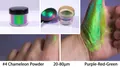 Chameleon pigment powder #4 with iridescent purple red green color shift 20-80um - Chameleon Powder #4 Purple-Red-Green