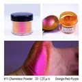 Chameleon pigment powder #11 with orange-red-purple color shift, 30-120um - Chameleon Powder #11 Orange-Red-Purple