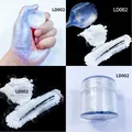 Iridescent mermaid pearl mica powder LD002 for resin slime with aurora chameleon shimmer - Aurora Powder LD002 Aurora Fine White