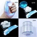 Iridescent chameleon pearl powder LD10 for resin slime and makeup crafts - Aurora Powder LD10 Aurora Blue Green