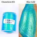Chameleon B11 blue-gold iridescent pearl pigment powder for resin and slime crafts. - Chameleon Powder B11 Blue-Gold-Blue