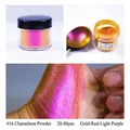 Chameleon iridescent pearl powder #16 with gold-red-purple color shift for resin crafts - Chameleon Powder #16 Gold-Red-Light Purple