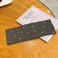 Fascia per capelli larga in tessuto grigio scuro con stelle di strass argento. - 11-grigio